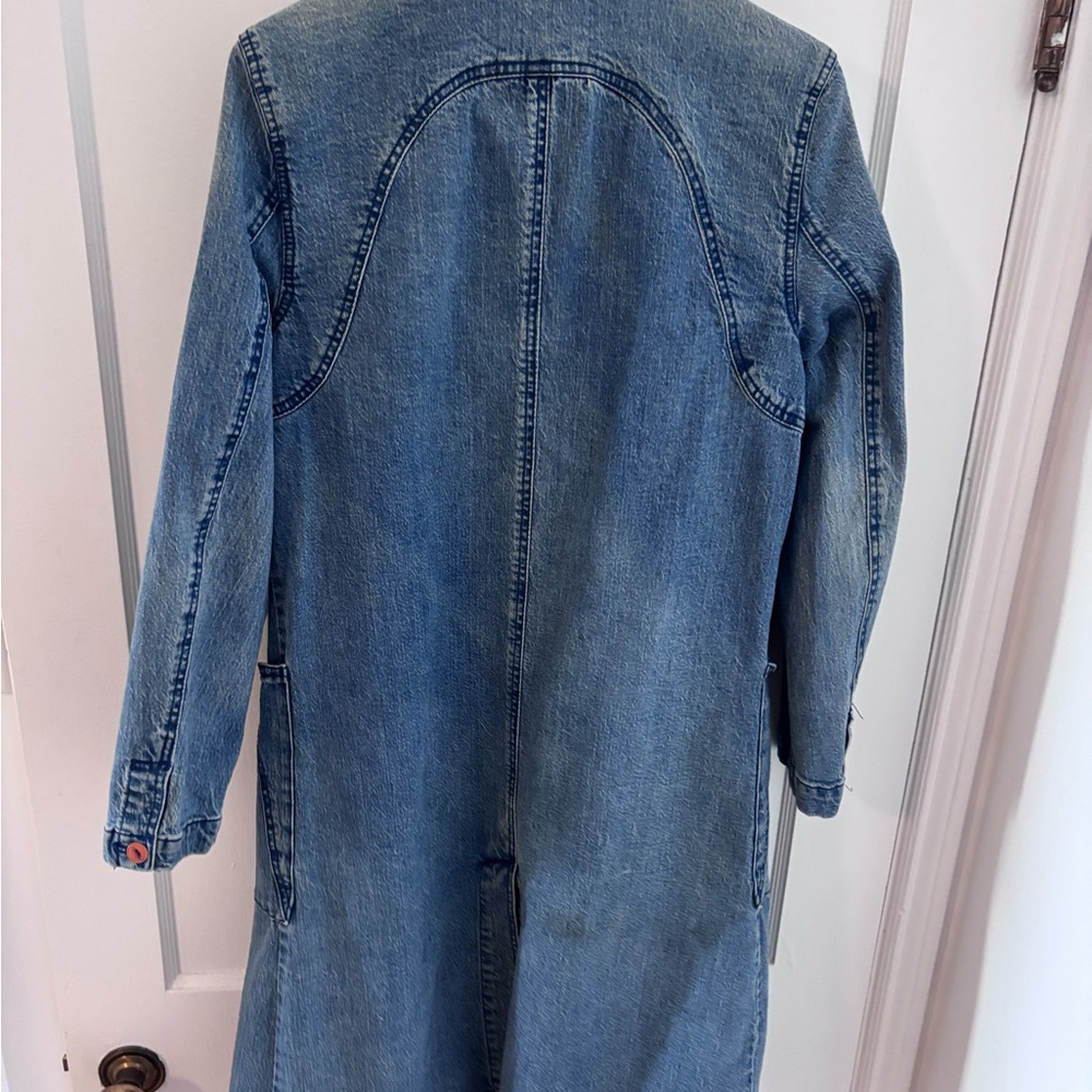 Anthropologie Long Denim Coat - Picture 5 of 5
